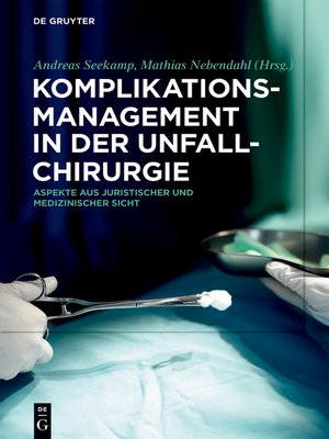cover image of Komplikationsmanagement in der Unfallchirurgie